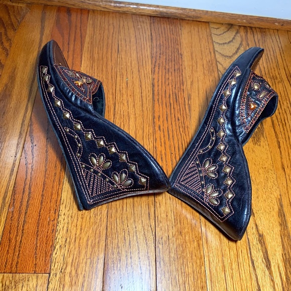 VOG embellished and embroidered wedge 6.5 - Picture 6 of 9